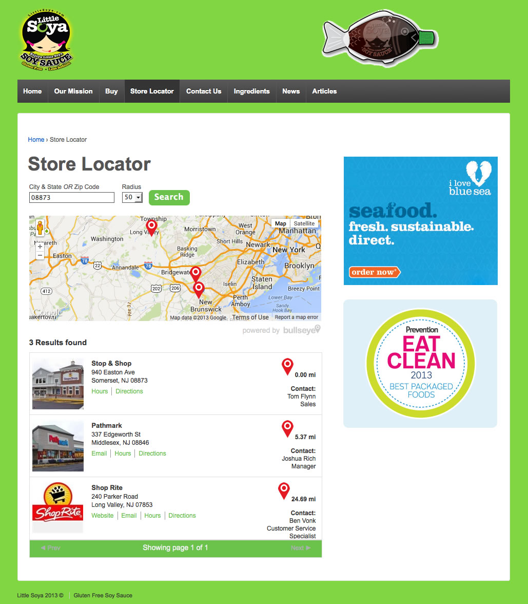 map on top store locator