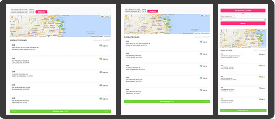 responsive store locator