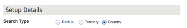 country search for US and Canada