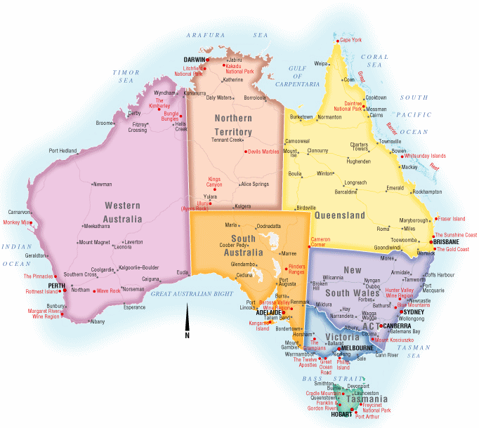 Australia map