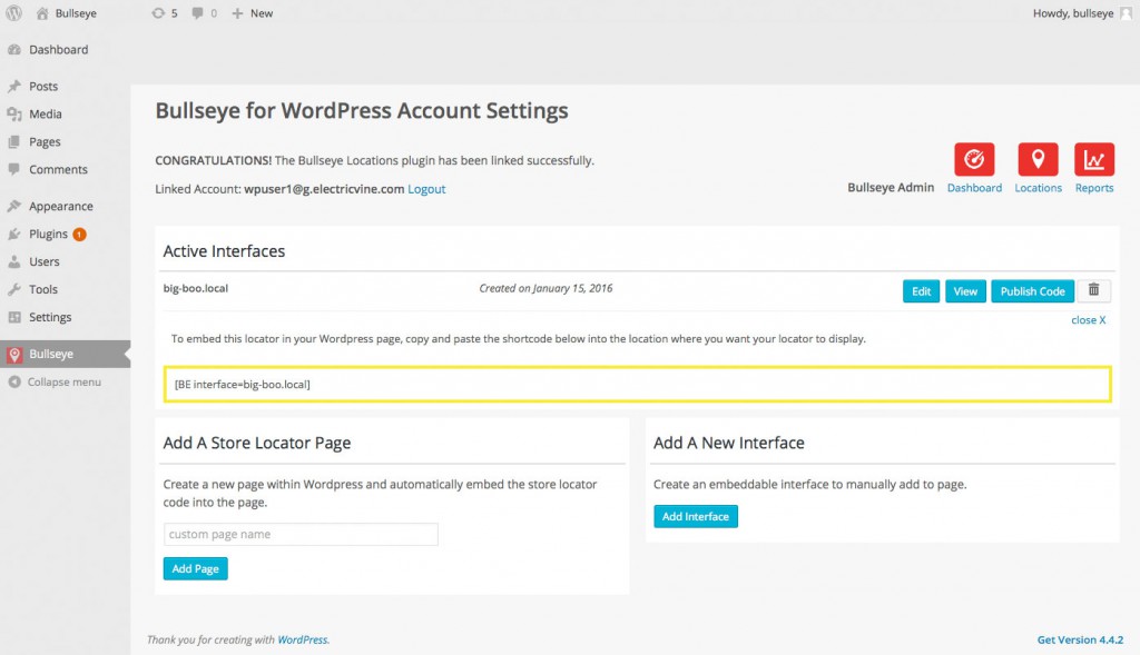 bullseye wordpress store locator plugin screenshot