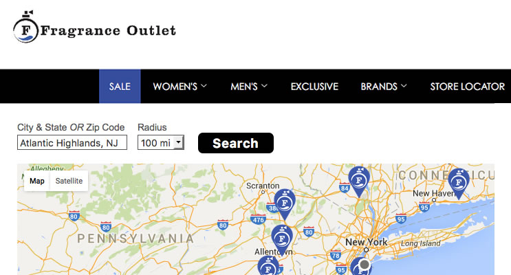 Fragrance Outlet Store Locator
