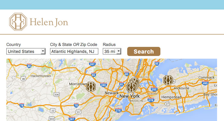 Helen Jon Store Locator