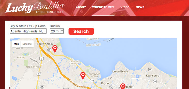 Lucky Buddha Craft Beverage Store Locator