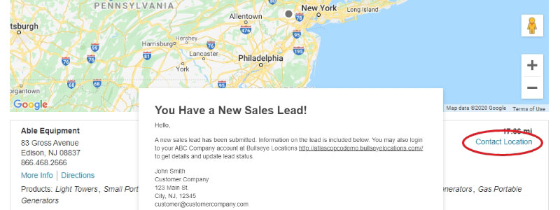 Store / Dealer Locator Best Practices #9: Leverage Powerful Lead Generation Capabilities